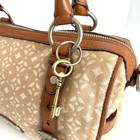 Fossil Maddox Satchel Reissue Fabric and Leather - Picture 4 of 14